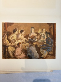 Alexandre Iacovleff (1887-1938): 'La croisi&egrave;re jaune', incl. 44 illustrations, lithography on paper, dated 1931-1932