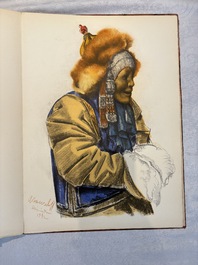 Alexandre Iacovleff (1887-1938): 'La croisi&egrave;re jaune', incl. 44 illustrations, lithography on paper, dated 1931-1932