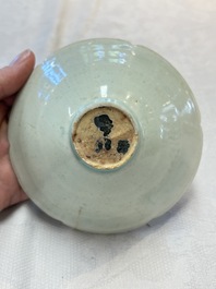 Two Chinese qingbai bowls and a plate, Song