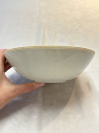 Two Chinese qingbai bowls and a plate, Song