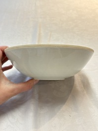 Two Chinese qingbai bowls and a plate, Song