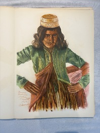 Alexandre Iacovleff (1887-1938): 'La croisi&egrave;re jaune', incl. 44 illustrations, lithography on paper, dated 1931-1932