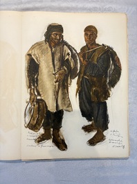 Alexandre Iacovleff (1887-1938): 'La croisi&egrave;re jaune', incl. 44 illustrations, lithography on paper, dated 1931-1932