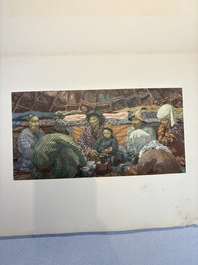 Alexandre Iacovleff (1887-1938): 'La croisi&egrave;re jaune', incl. 44 illustrations, lithography on paper, dated 1931-1932
