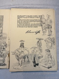 Alexandre Iacovleff (1887-1938): 'La croisi&egrave;re jaune', incl. 44 illustrations, lithography on paper, dated 1931-1932