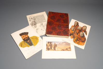 Alexandre Iacovleff (1887-1938): 'La croisi&egrave;re jaune', incl. 44 illustrations, lithography on paper, dated 1931-1932