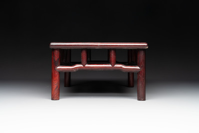 Three Chinese wooden stands, 19/20th C.