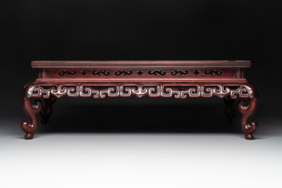 Three Chinese wooden stands, 19/20th C.