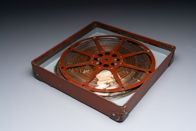 'De Grote Muur' (The Great Wall) part 1 and 2 on 16mm film, with set photographs and original mailing case, dated 1948