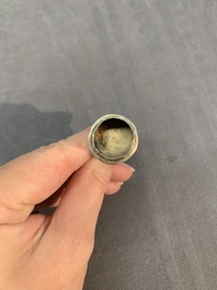 Two Chinese blue and white bowls, two jarlets and two ewers, Ming