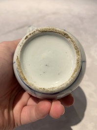 Two Chinese Imari-style jugs with covers, 18th C.