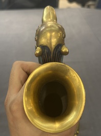 A pair of Chinese cloisonn&eacute; duck-form vases, 19/20th C.