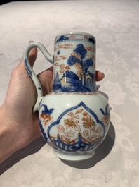 Two Chinese Imari-style jugs with covers, 18th C.