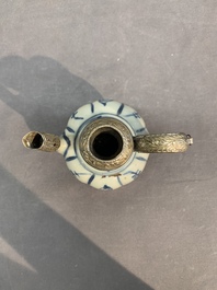 Two Chinese blue and white bowls, two jarlets and two ewers, Ming