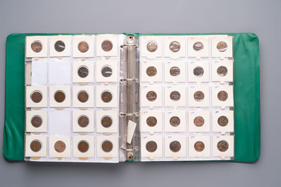 A comprehensive collection of ca. 1.317 British coins, various denominations and including silver coins, 19/20th C.