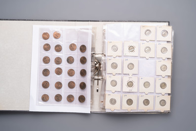 A comprehensive collection of ca. 1.317 British coins, various denominations and including silver coins, 19/20th C.