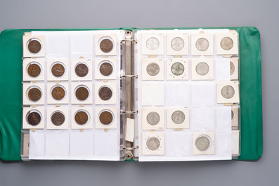 A comprehensive collection of ca. 1.317 British coins, various denominations and including silver coins, 19/20th C.