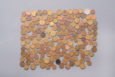 A comprehensive collection of ca. 1.317 British coins, various denominations and including silver coins, 19/20th C.