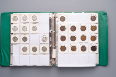 A comprehensive collection of ca. 1.317 British coins, various denominations and including silver coins, 19/20th C.