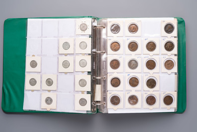 A comprehensive collection of ca. 1.317 British coins, various denominations and including silver coins, 19/20th C.