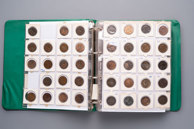 A comprehensive collection of ca. 1.317 British coins, various denominations and including silver coins, 19/20th C.