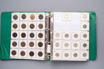 A comprehensive collection of ca. 1.317 British coins, various denominations and including silver coins, 19/20th C.