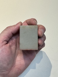 A fine Chinese white jade 'dragon' seal, Xianfeng mark and of the period