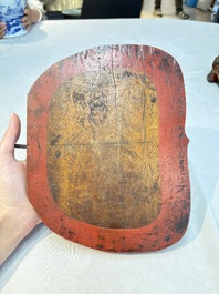 A set of three Chinese or Vietnamese gilt-lacquered wooden sculptures of Buddha, 18/19th C.