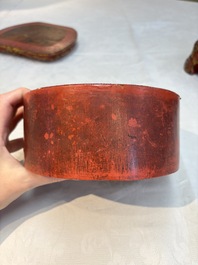 A set of three Chinese or Vietnamese gilt-lacquered wooden sculptures of Buddha, 18/19th C.