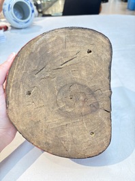 A set of three Chinese or Vietnamese gilt-lacquered wooden sculptures of Buddha, 18/19th C.