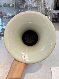 A pair of Chinese famille rose 'Wen Wang Fang Xian 文王訪賢' vases, signed Song Lin Ge 松林閣, 19/20th C.