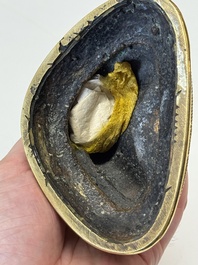 A fine Sino-Tibetan gilt-bronze figure of Buddha Shakyamuni, 17th C.