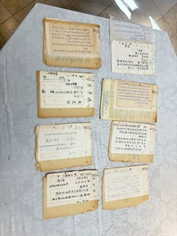 A large collection of 14 Chinese title deeds, 11 share applications, and a land law manual, 19/20th C.