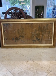 Chinese school: 'Horses', ink and colour on silk, 19th C.