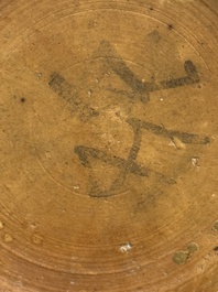 A Chinese copper-red-glazed bottle vase, 19th C.