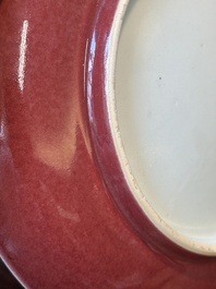 A Chinese langyao plate, Kangxi/Qianlong