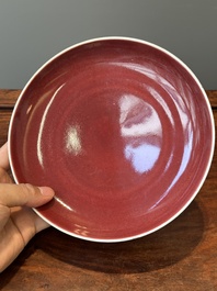 A Chinese langyao plate, Kangxi/Qianlong