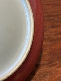 A Chinese langyao plate, Kangxi/Qianlong