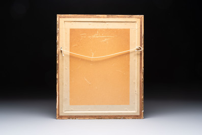 Mughal school: a miniature painting, 19th C.