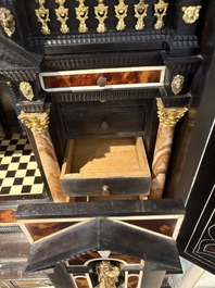 A fine Italian tortoiseshell- and ebony-veneered cabinet, Florence, 17th C.