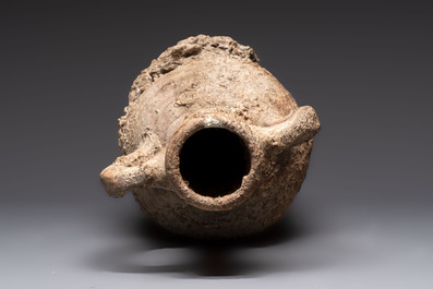 A Roman terracotta amphora for wine or oil transport, 1st C. B.C.