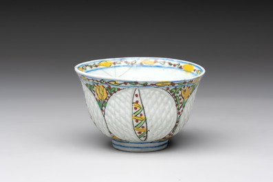 A polychrome pottery Kutahya cup and a mug, Turkey, 18th C.