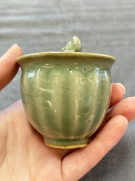 A Chinese Longquan celadon 'Trick Cup', Ming or later