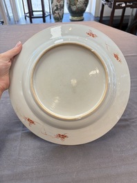 A pair of Chinese famille verte 'deer' dishes, Yongzheng