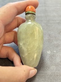 Six various Chinese snuff bottles, 19/20th C.