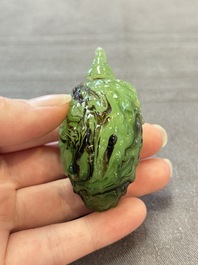 Six various Chinese snuff bottles, 19/20th C.