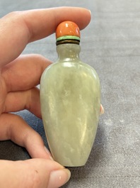 Six various Chinese snuff bottles, 19/20th C.