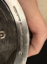 A varied collection of 12 Chinese export silver wares, 19/20th C.