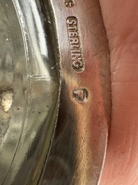 A varied collection of 12 Chinese export silver wares, 19/20th C.