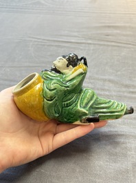 Eight Chinese sancai-glazed wares, 19th C.